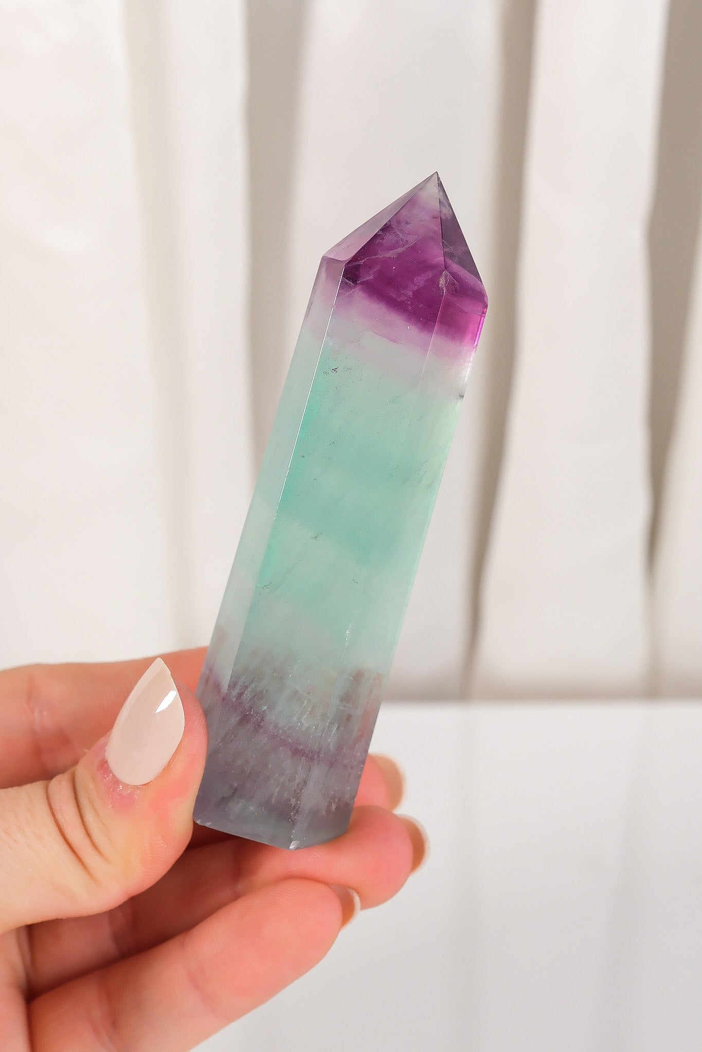 Watermelon Fluorite Tower