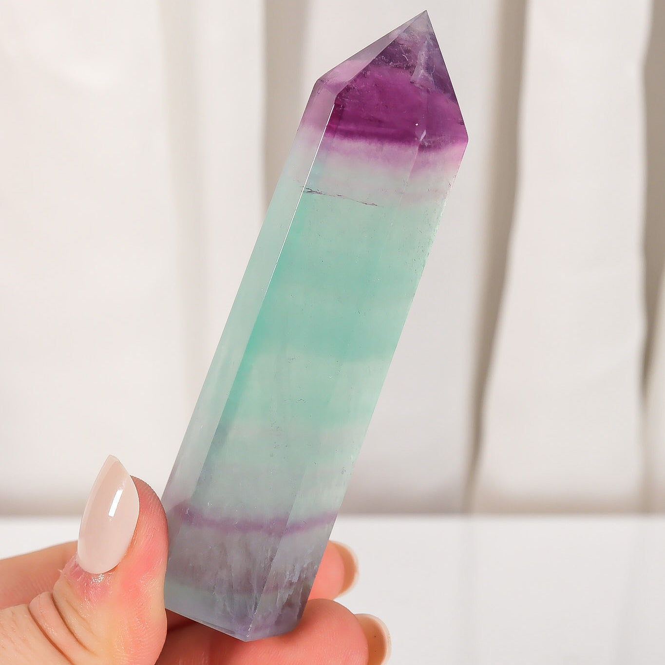 Watermelon Fluorite Tower