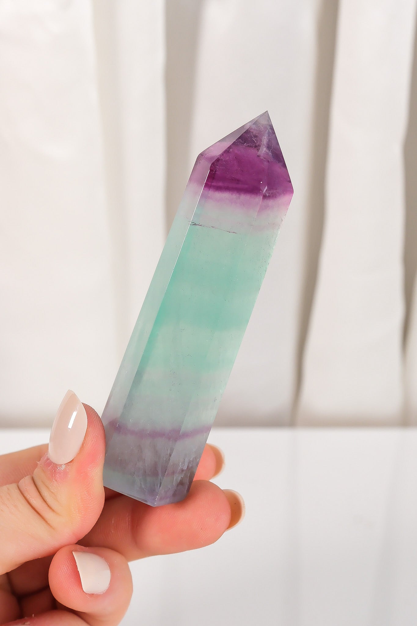 Watermelon Fluorite Tower
