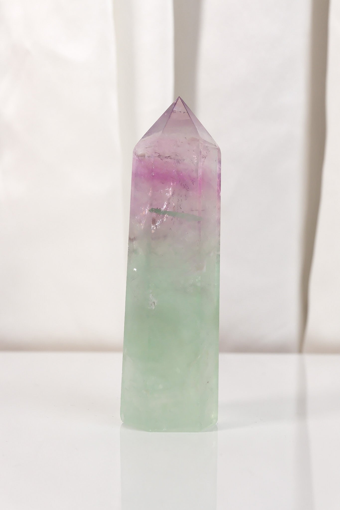 Watermelon Fluorite Tower