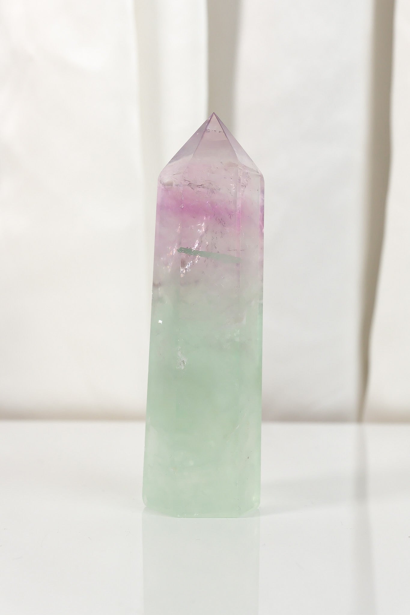 Watermelon Fluorite Tower