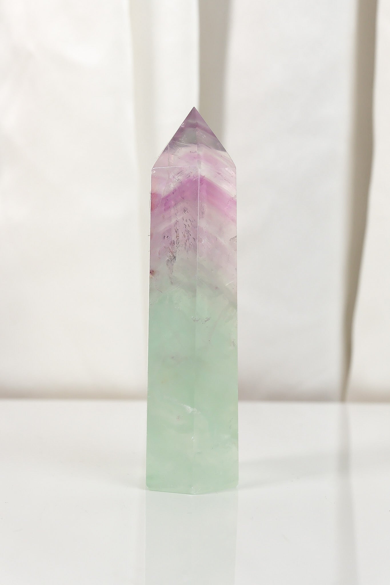 Watermelon Fluorite Tower
