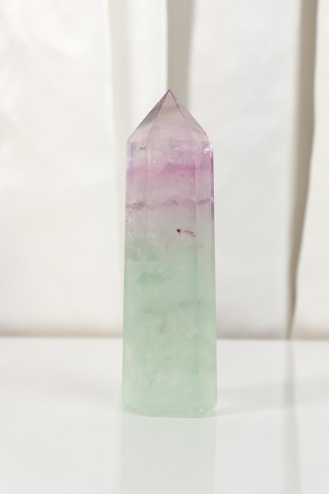 Watermelon Fluorite Tower