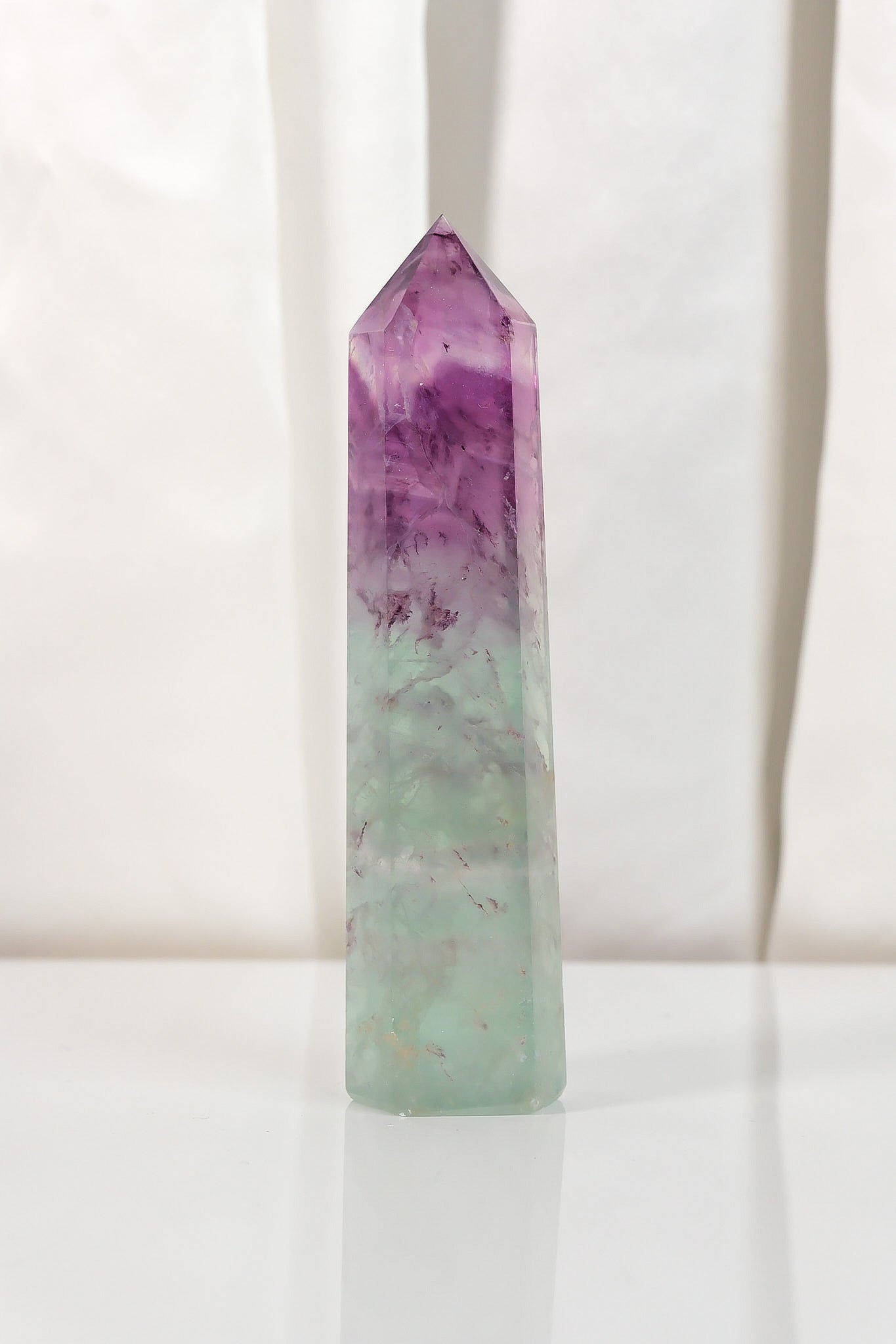 Watermelon Fluorite Tower