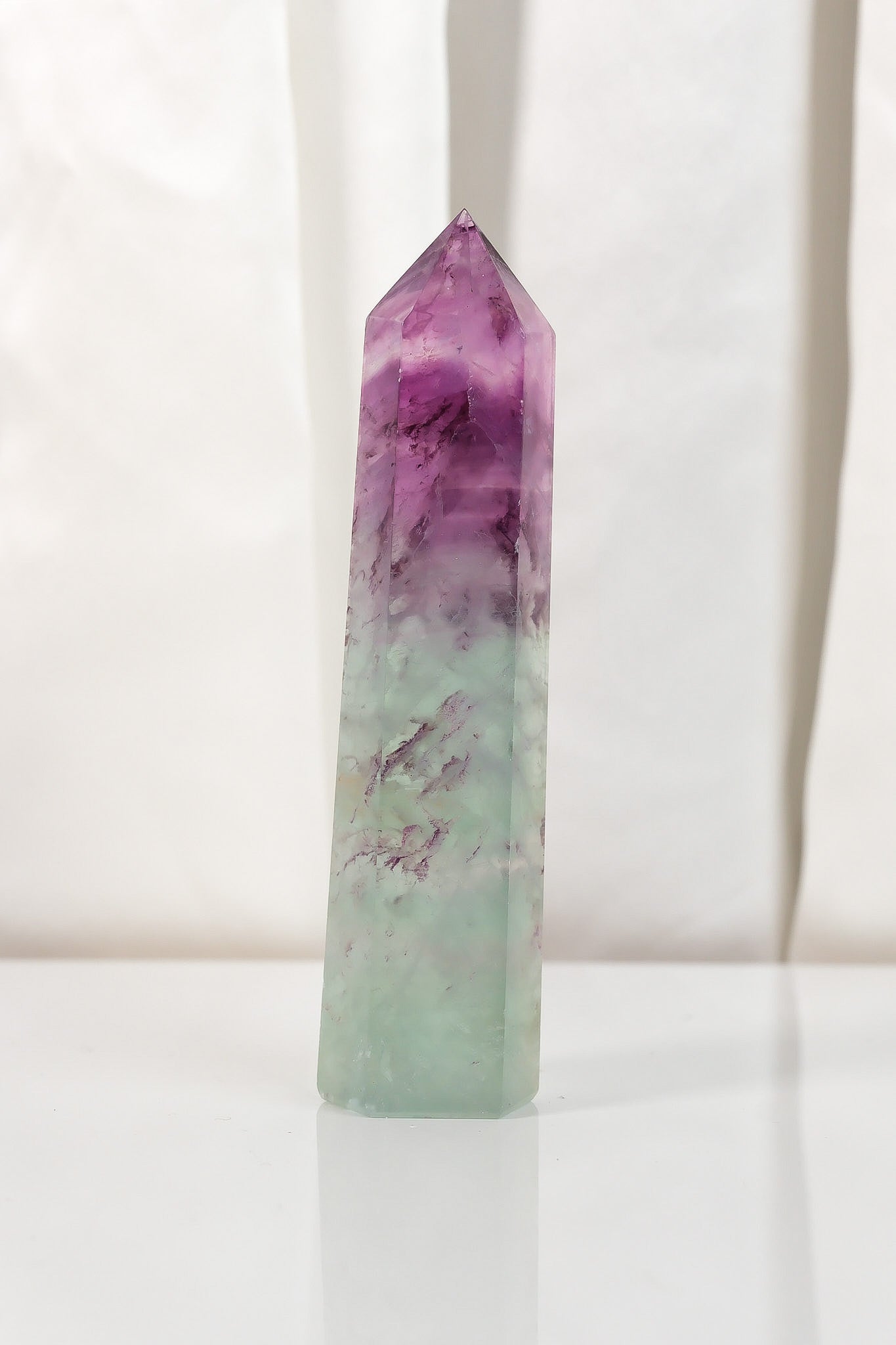 Watermelon Fluorite Tower