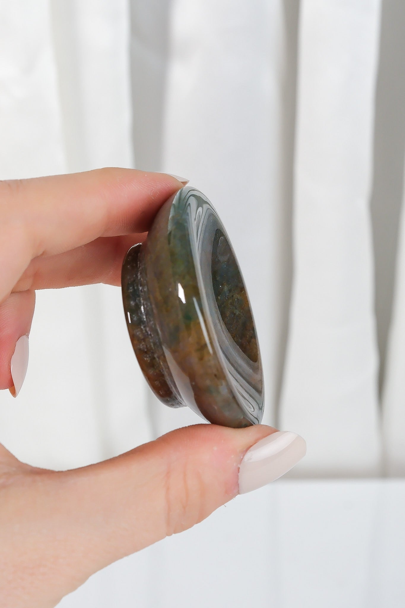 Moss Agate Bowl