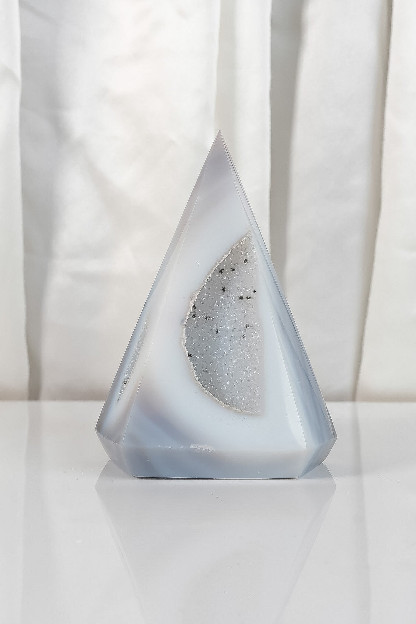 Druzy Agate Point Tower