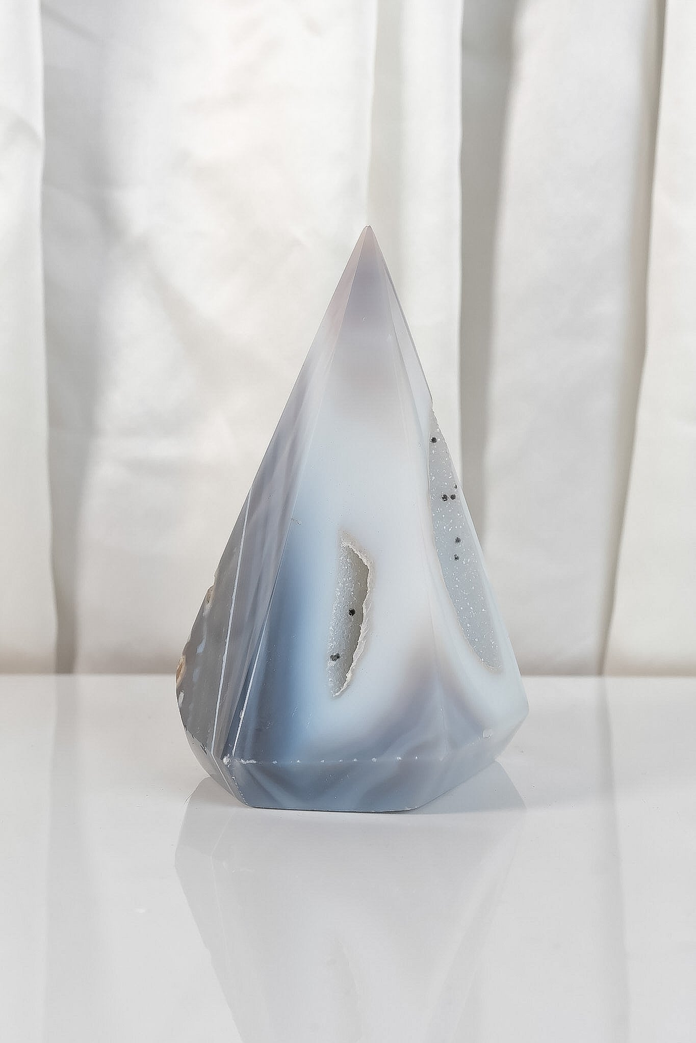 Druzy Agate Point Tower