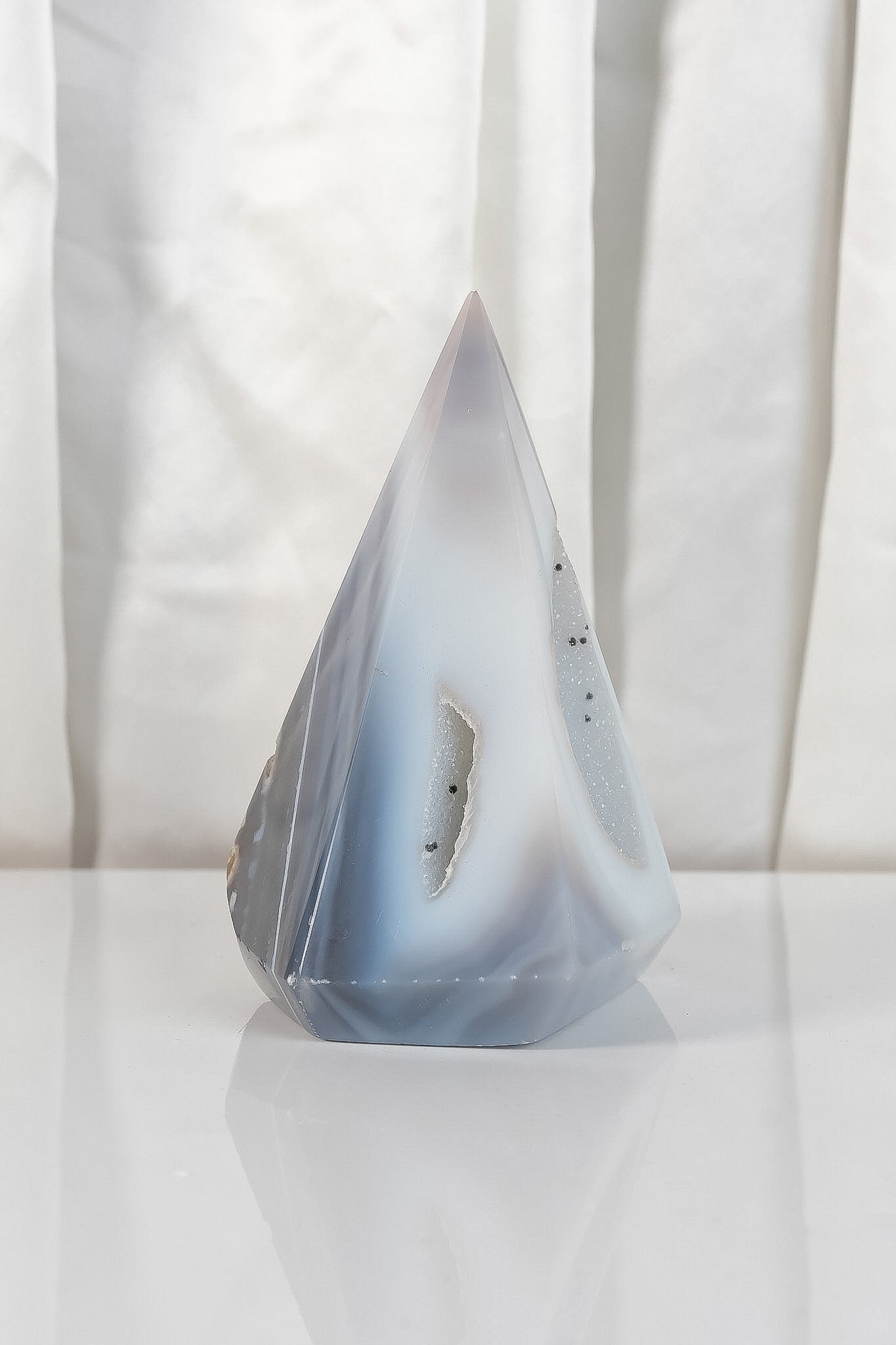 Druzy Agate Point Tower