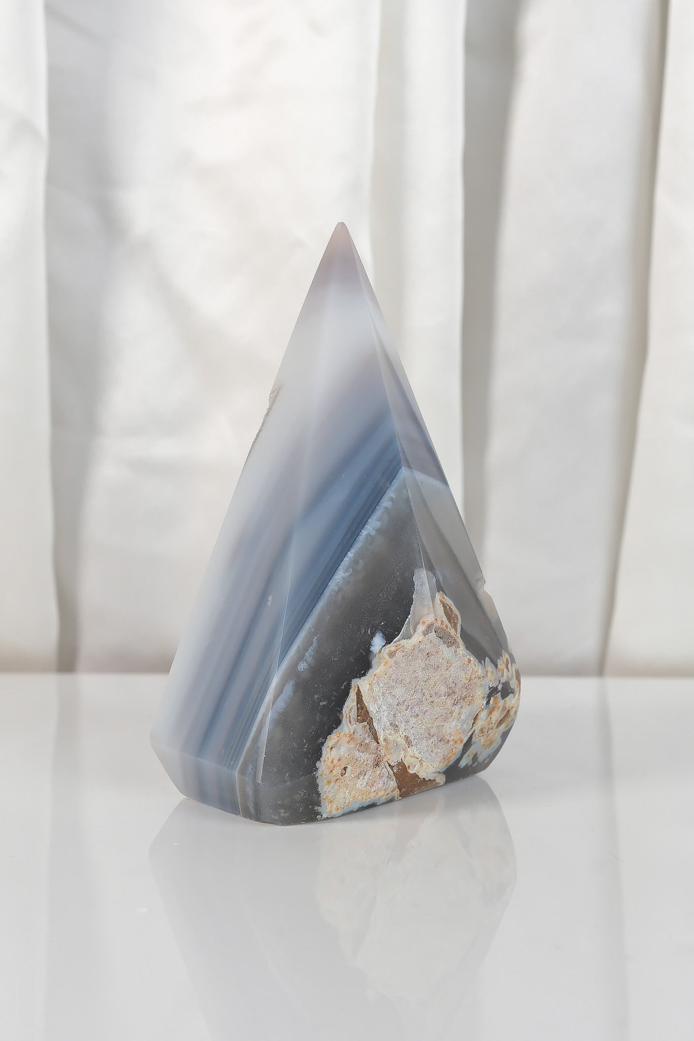 Druzy Agate Point Tower