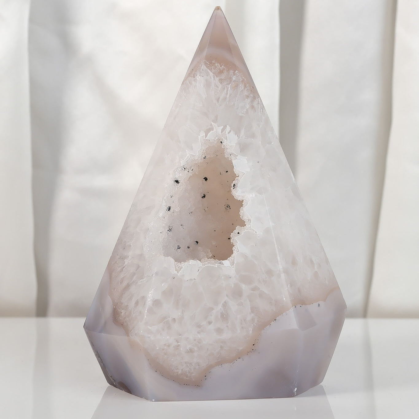 Druzy Agate Point Tower