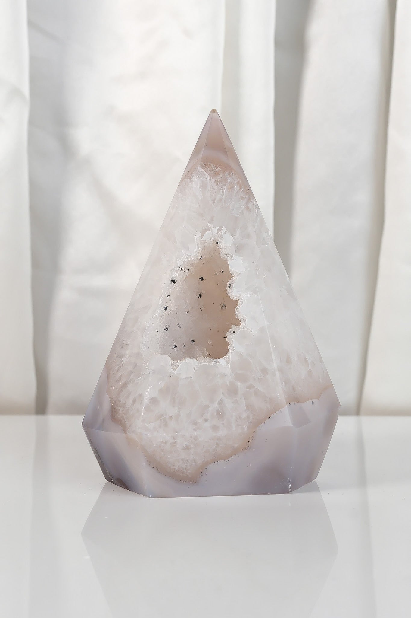 Druzy Agate Point Tower