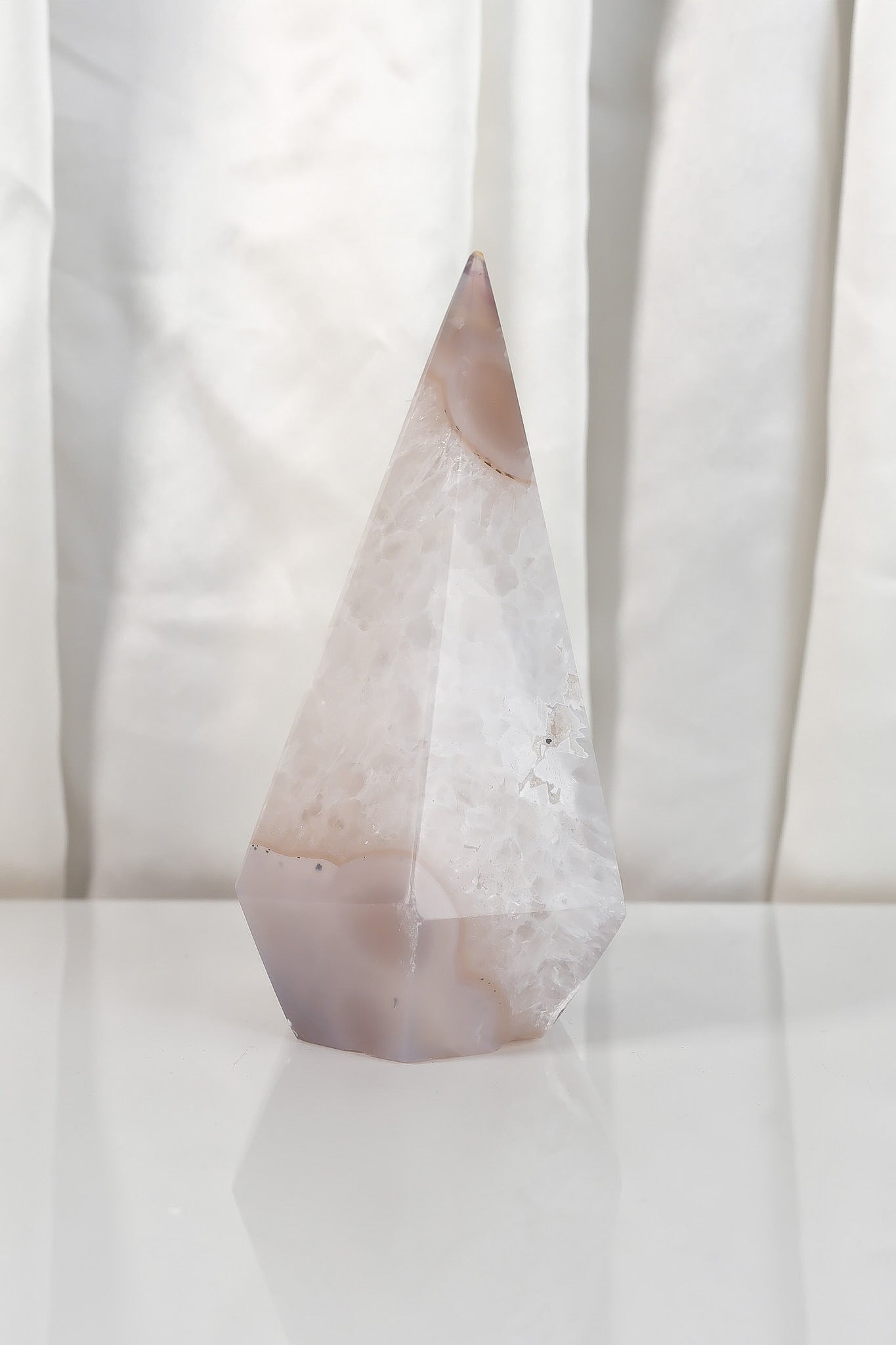 Druzy Agate Point Tower