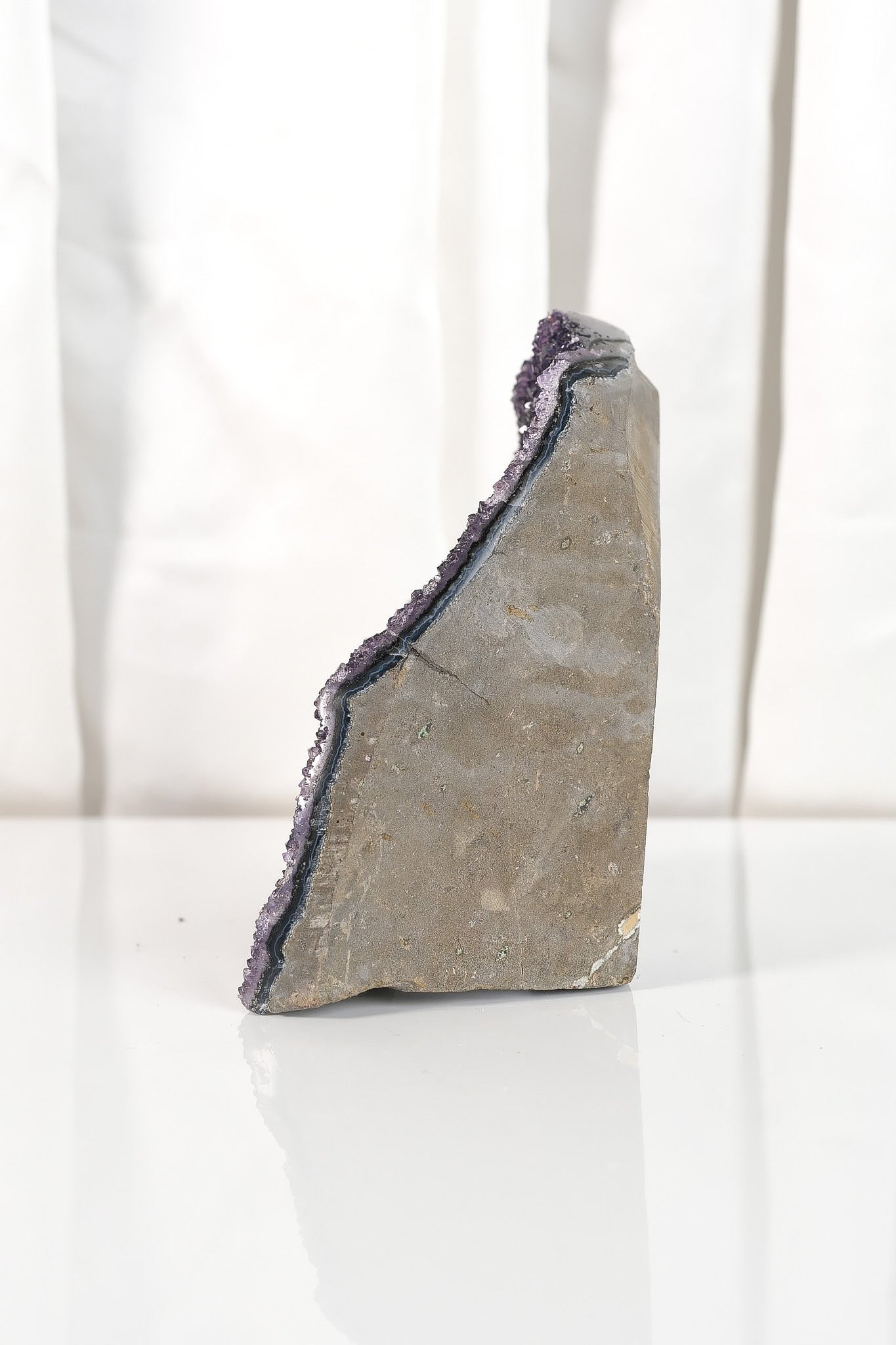 Black Galaxy Polished Amethyst Cutbase