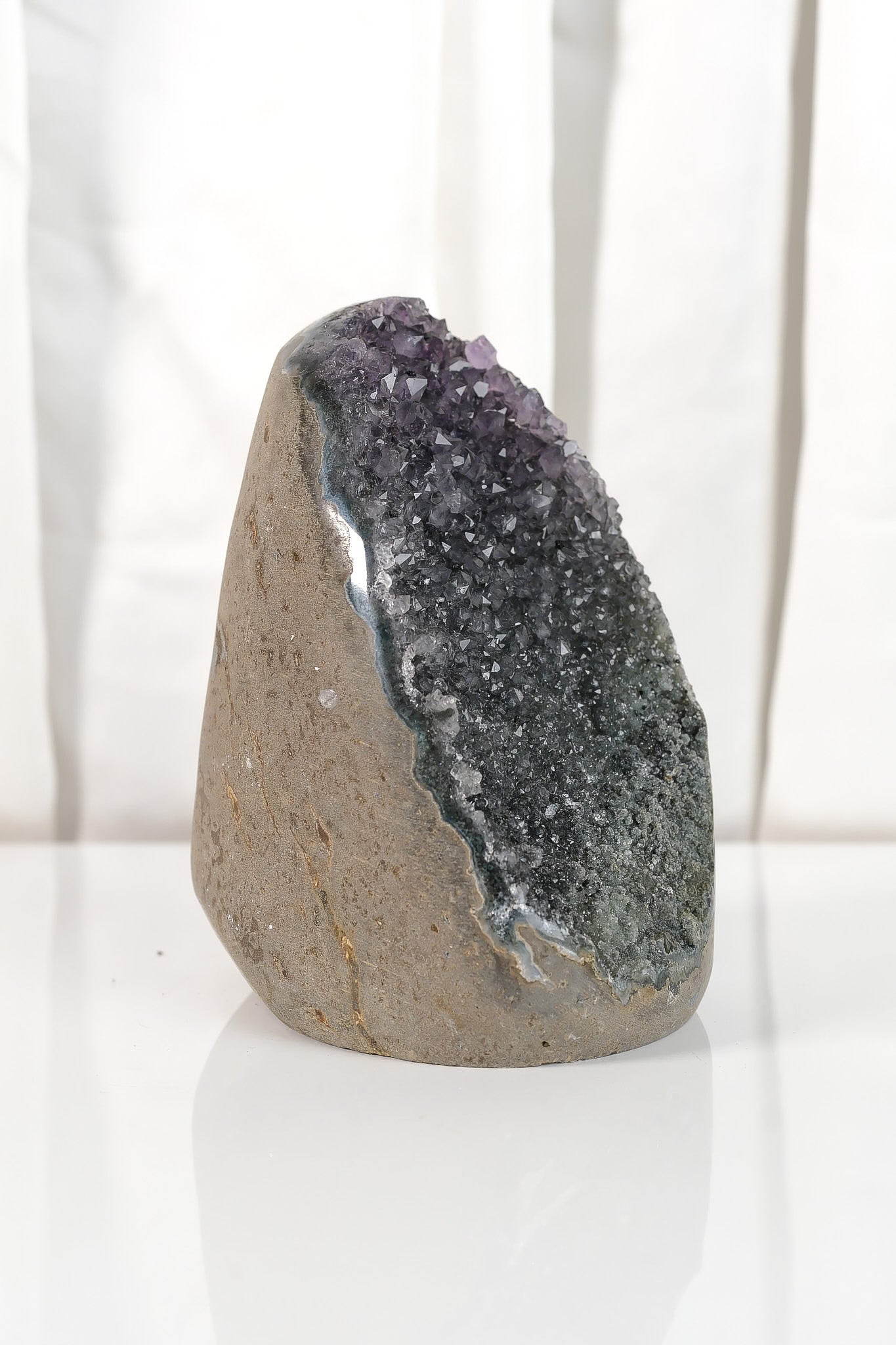 Rainbow Amethyst Cutbase Cluster