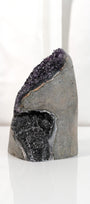 Black Galaxy Polished Amethyst Cutbase