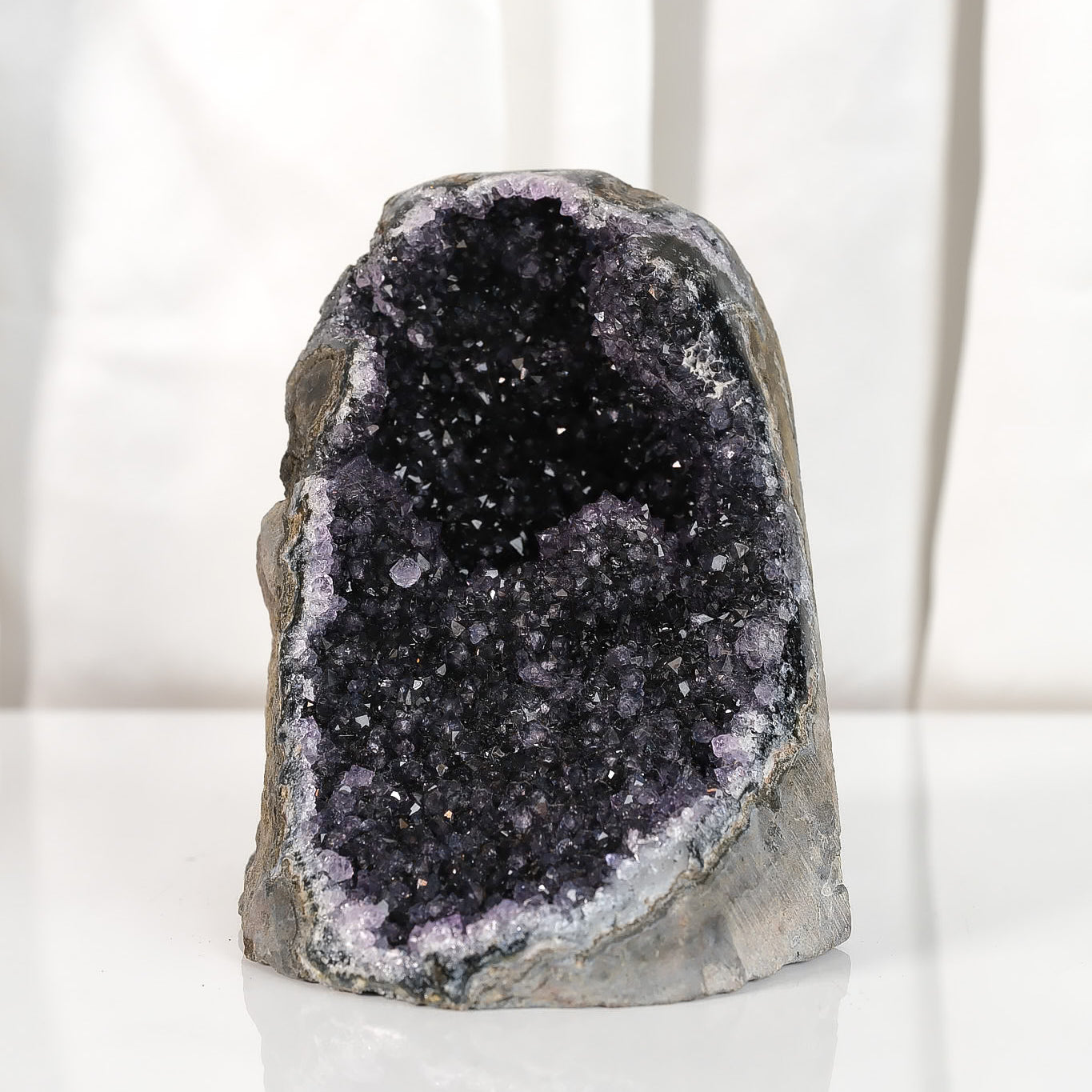 Black Galaxy Polished Amethyst Cutbase