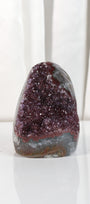 High Quality Burgundy/Pink Sugar Coated Amethyst Cutbase Cluster