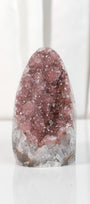 High Quality Burgundy/Pink Sugar Coated Amethyst Cutbase Cluster