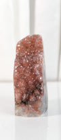 High Quality Burgundy/Pink Sugar Coated Amethyst Cutbase Cluster