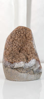 High Quality Orange/Brown Sugar Coated Amethyst Cutbase Cluster