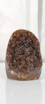 High Quality Orange/Brown Sugar Coated Amethyst Cutbase Cluster