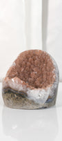 High Quality Orange/Brown Sugar Coated Amethyst Cutbase Cluster