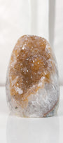 High Quality Orange/Brown Sugar Coated Amethyst Cutbase Cluster