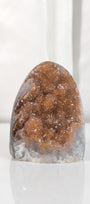 High Quality Orange/Brown Sugar Coated Amethyst Cutbase Cluster