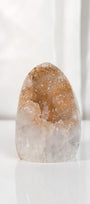 High Quality Orange/Brown Sugar Coated Amethyst Cutbase Cluster
