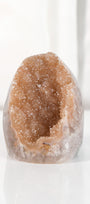 High Quality Orange/Brown Sugar Coated Amethyst Cutbase Cluster