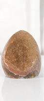 High Quality Orange/Brown Sugar Coated Amethyst Cutbase Cluster