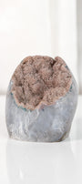 High Quality Orange/Brown Sugar Coated Amethyst Cutbase Cluster