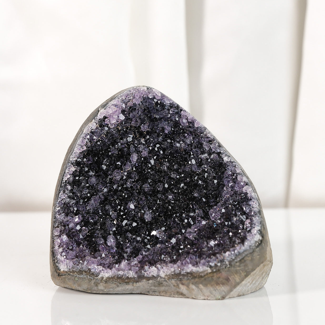 Black Galaxy Polished Amethyst Cutbase