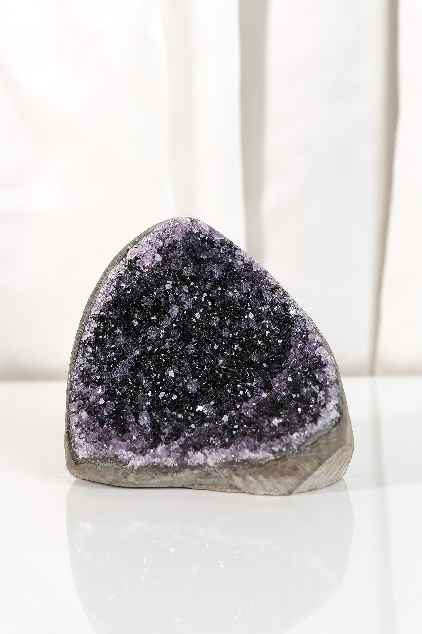 Black Galaxy Polished Amethyst Cutbase