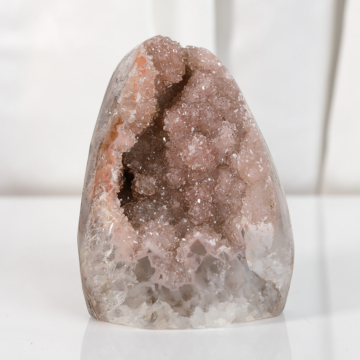 High Quality Rainbow Sugar Coated Amethyst Cutbase Cluster