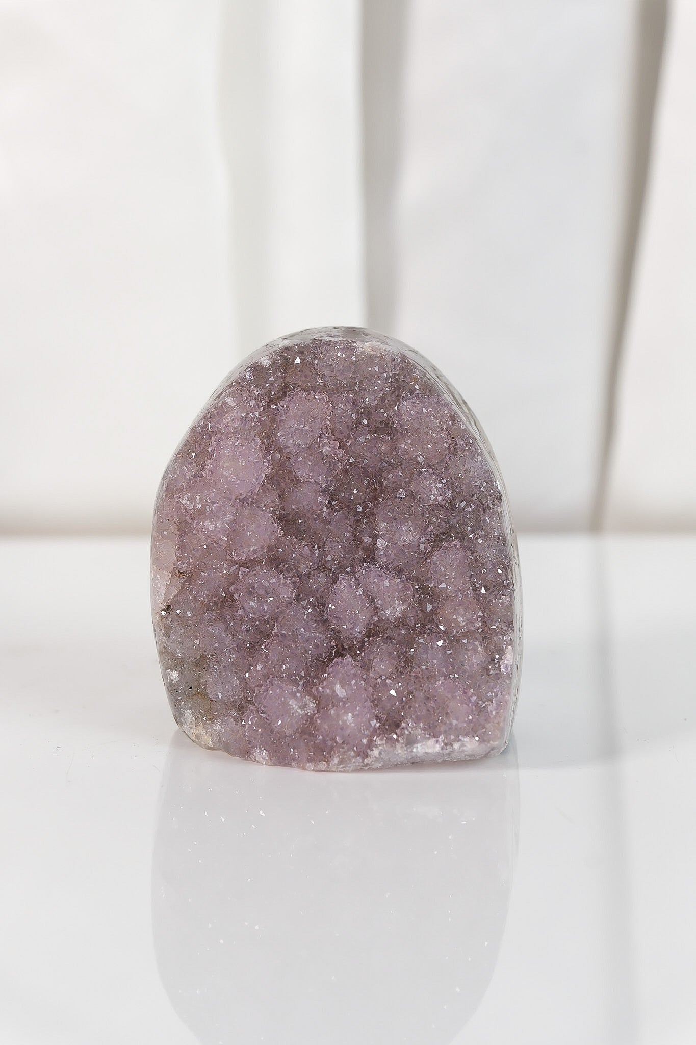 High Quality Rainbow Sugar Coated Amethyst Cutbase Cluster