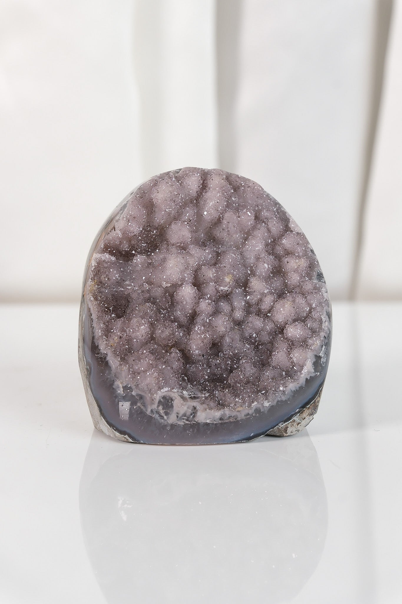 High Quality Rainbow Sugar Coated Amethyst Cutbase Cluster