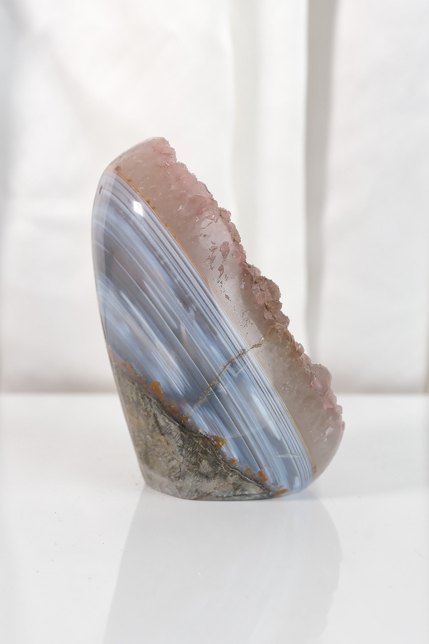 High Quality Rainbow Sugar Coated Amethyst Cutbase Cluster