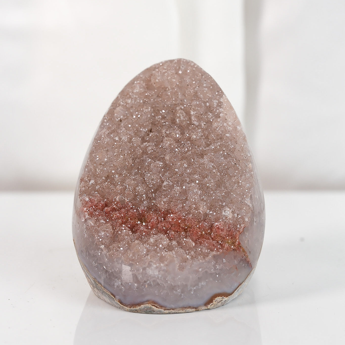 High Quality Rainbow Sugar Coated Amethyst Cutbase Cluster