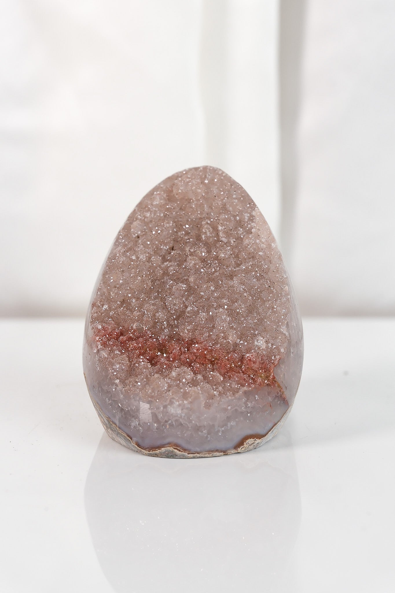 High Quality Rainbow Sugar Coated Amethyst Cutbase Cluster