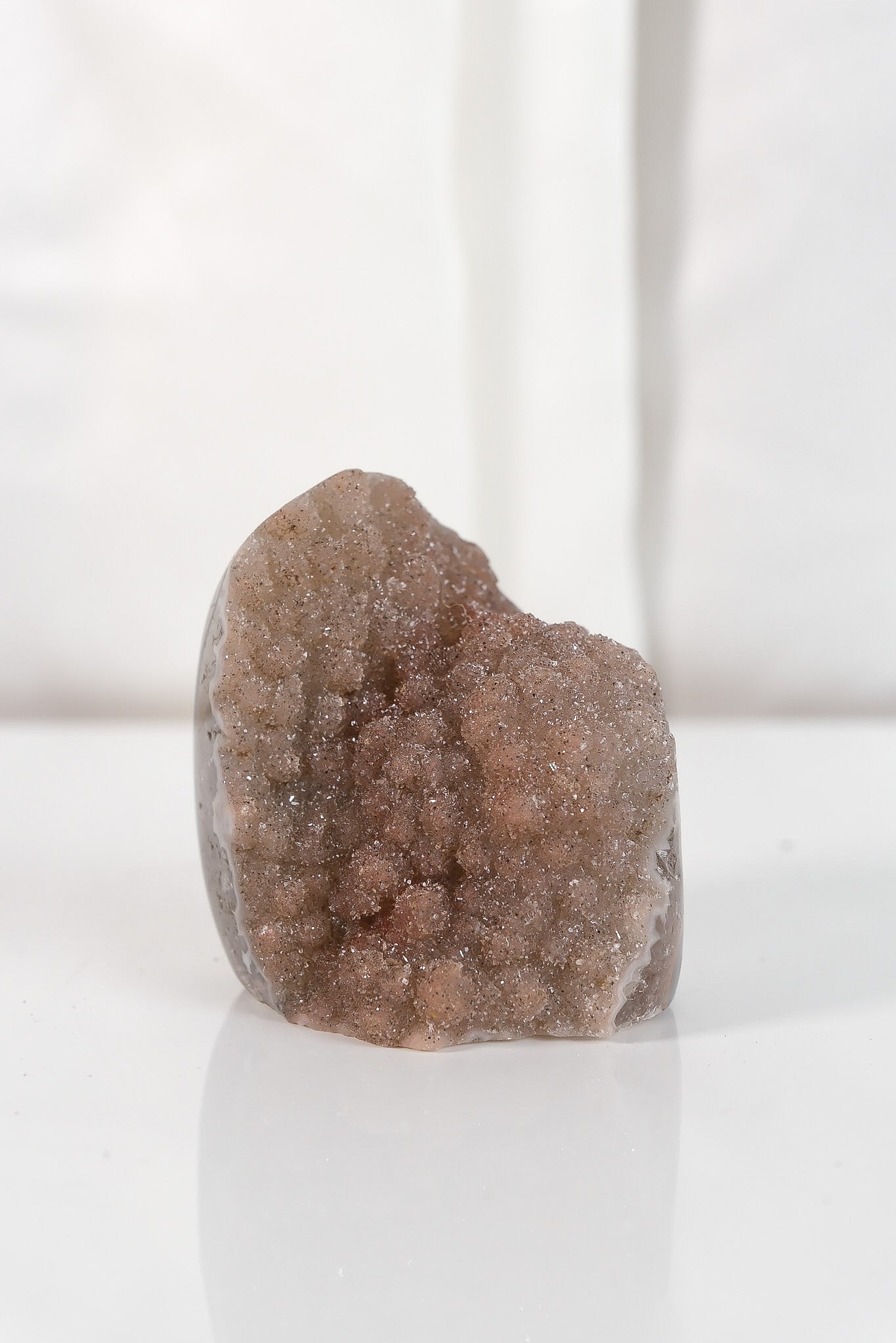 High Quality Rainbow Sugar Coated Amethyst Cutbase Cluster