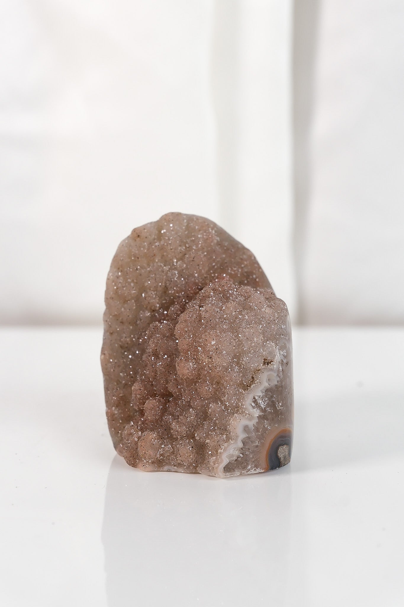 High Quality Rainbow Sugar Coated Amethyst Cutbase Cluster
