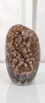 High Quality Orange/Brown Sugar Coated Amethyst Cutbase Cluster