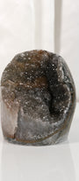 High Quality Black/Orange Sugar Coated Amethyst Cutbase Cluster