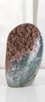 High Quality Orange/Brown Sugar Coated Amethyst Cutbase Cluster