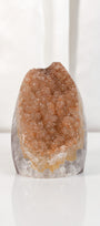 High Quality Orange/Brown Sugar Coated Amethyst Cutbase Cluster