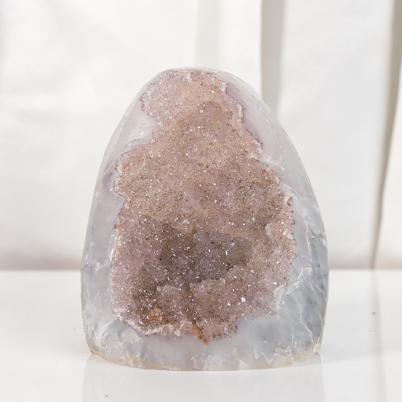 High Quality Rainbow Sugar Coated Amethyst Cutbase Cluster