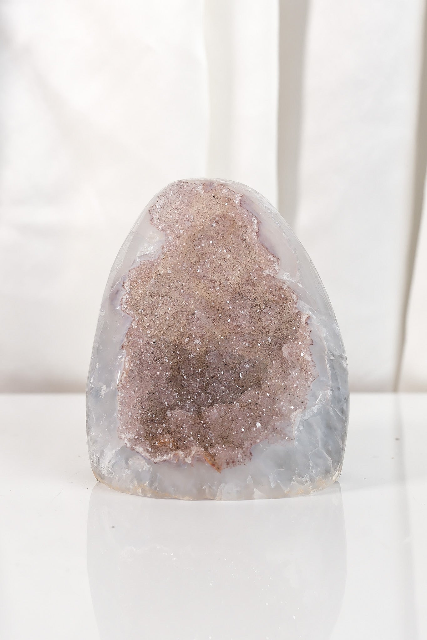 High Quality Rainbow Sugar Coated Amethyst Cutbase Cluster