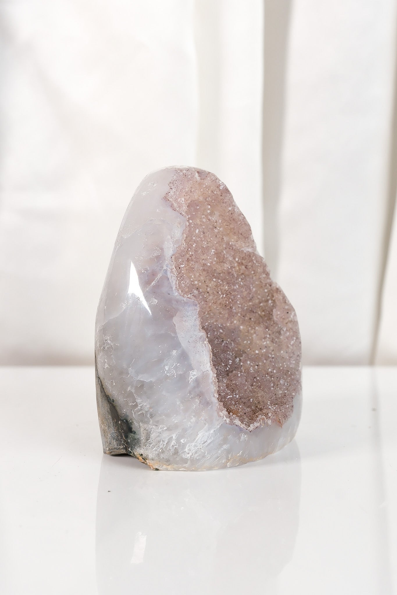 High Quality Rainbow Sugar Coated Amethyst Cutbase Cluster